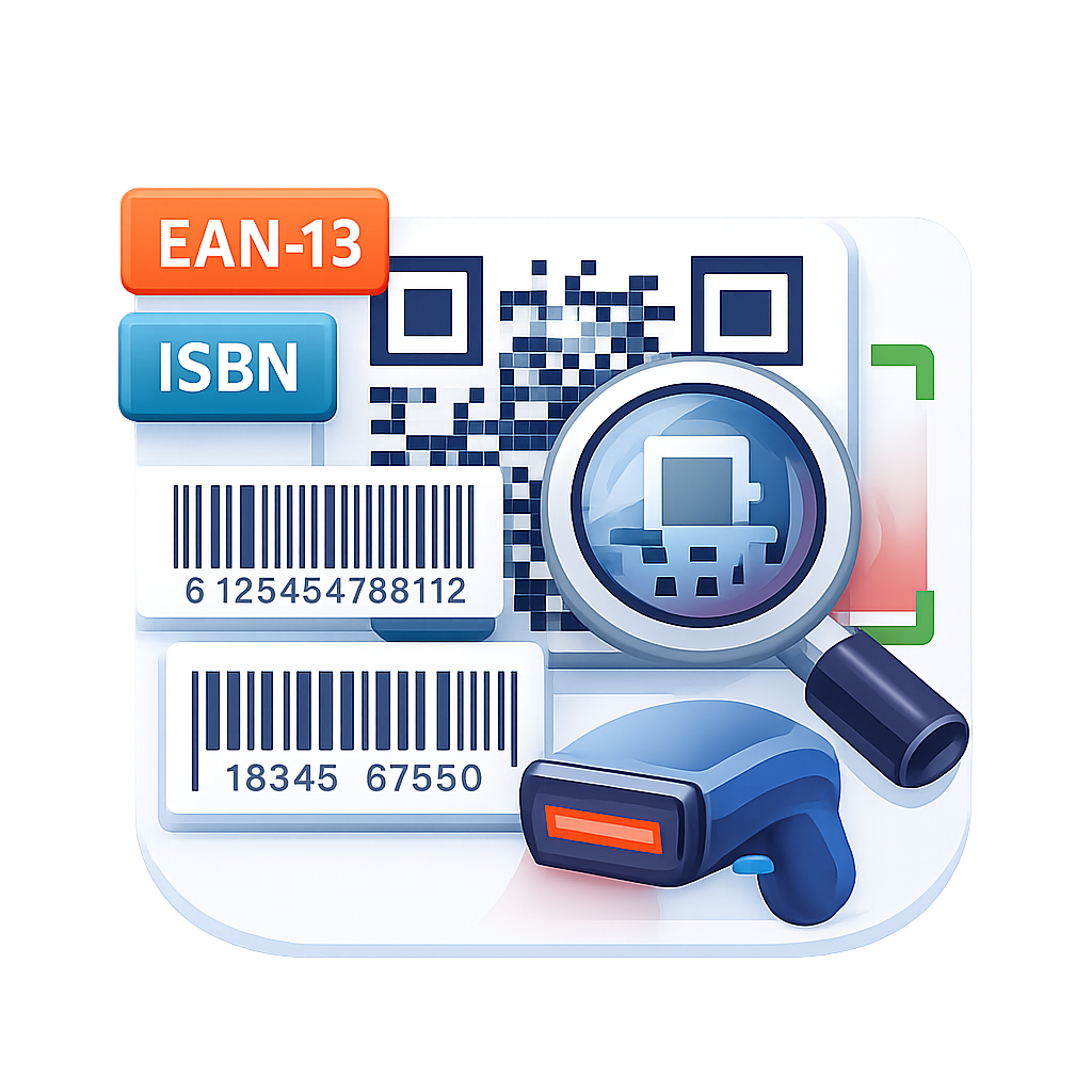 QR اور بارکوڈ ڈیکوڈر آن لائن